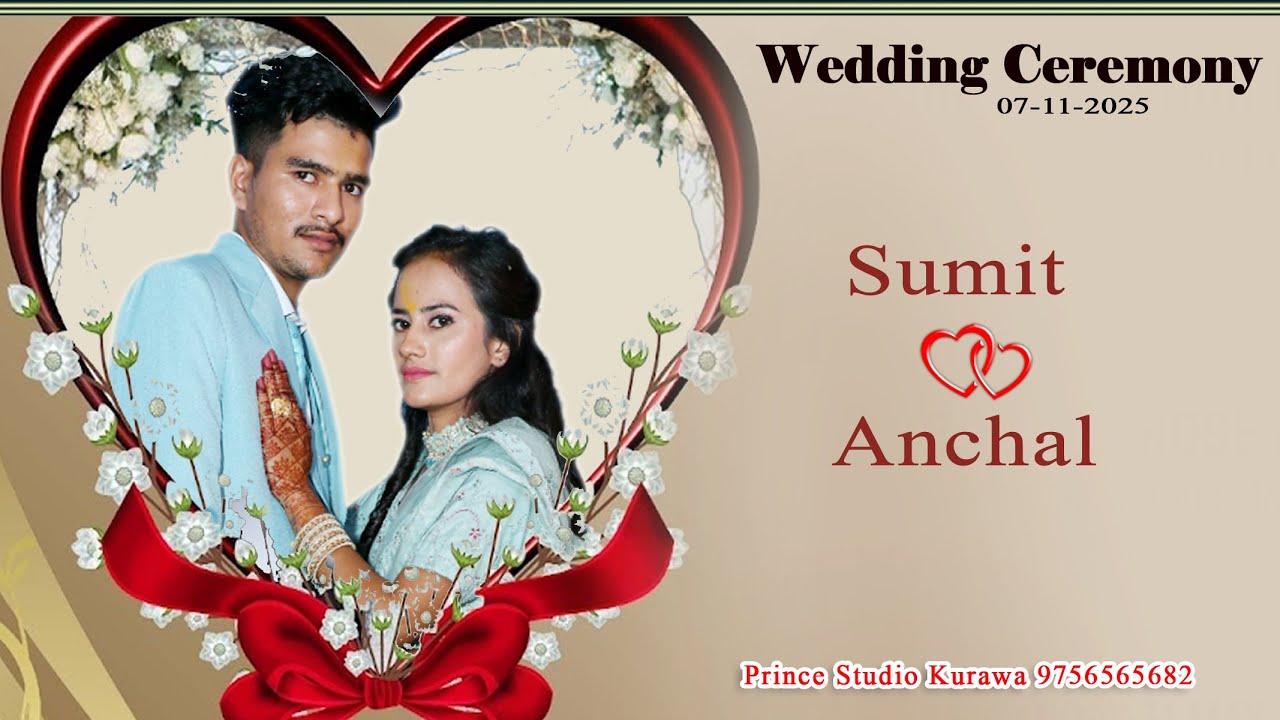 Live - Wedding Ceremony // Sumit & Anchal // Prince Studio Kurawa  //  9756565682