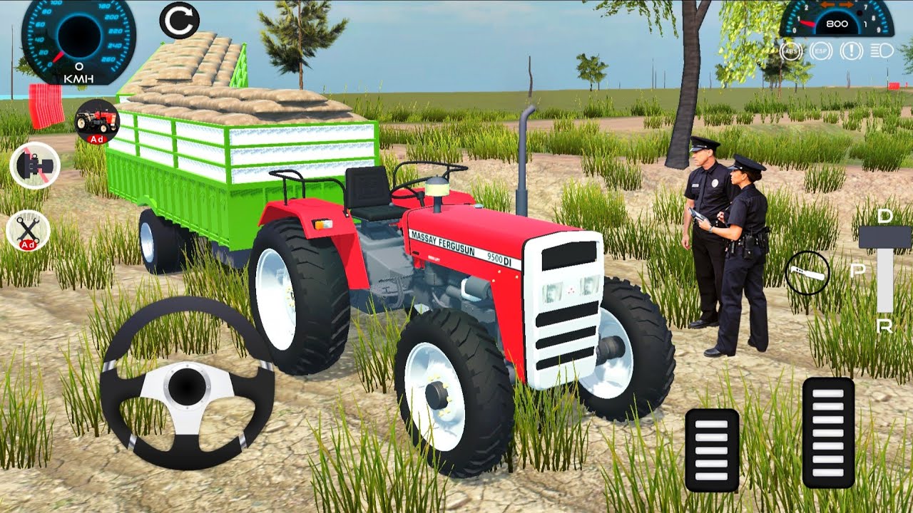 Real Tractor Games 2026 - Messy Ferguson 4x4 Cargo Transport Tractor Driving - Android GamePlay