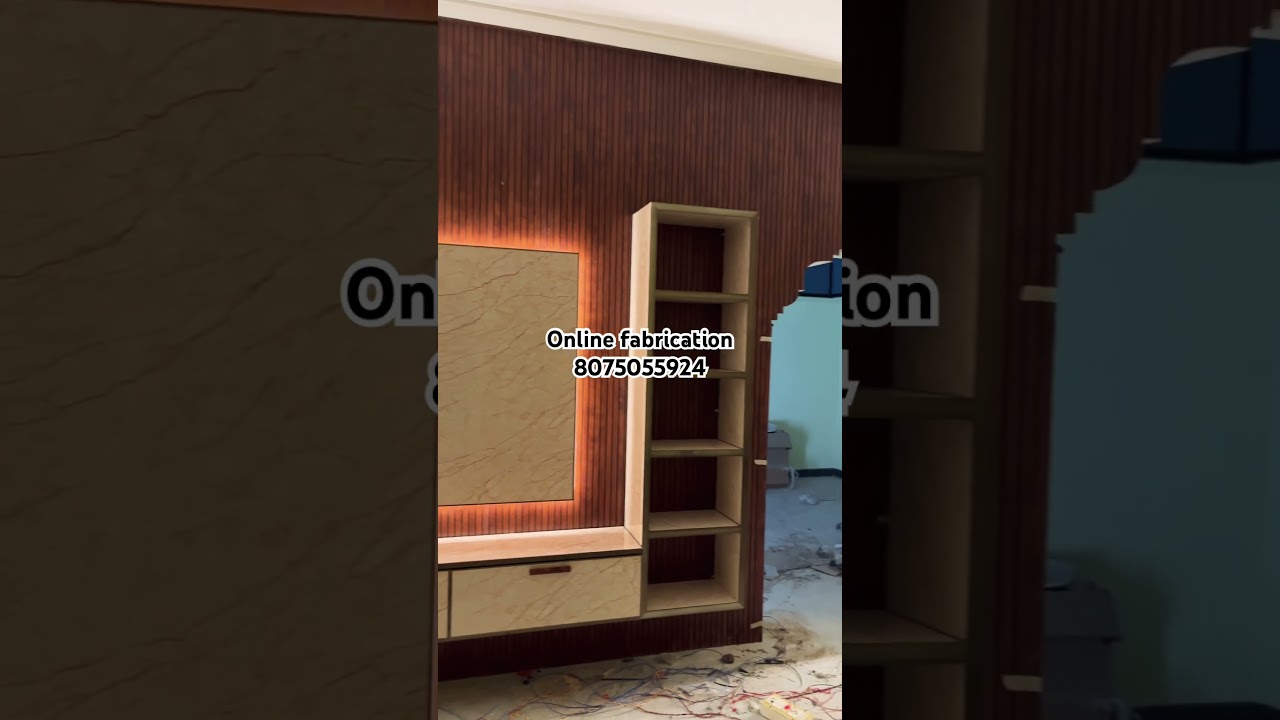 Aluminium TV unit full wall TV unit #tvstand #tvunit #kitchen #cupboard #tvcabinet #kitchenrack #tv
