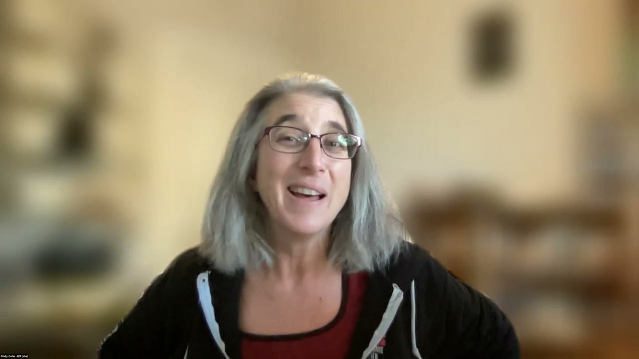 Cindy Cohn ( Electronic Frontier Foundation) on 