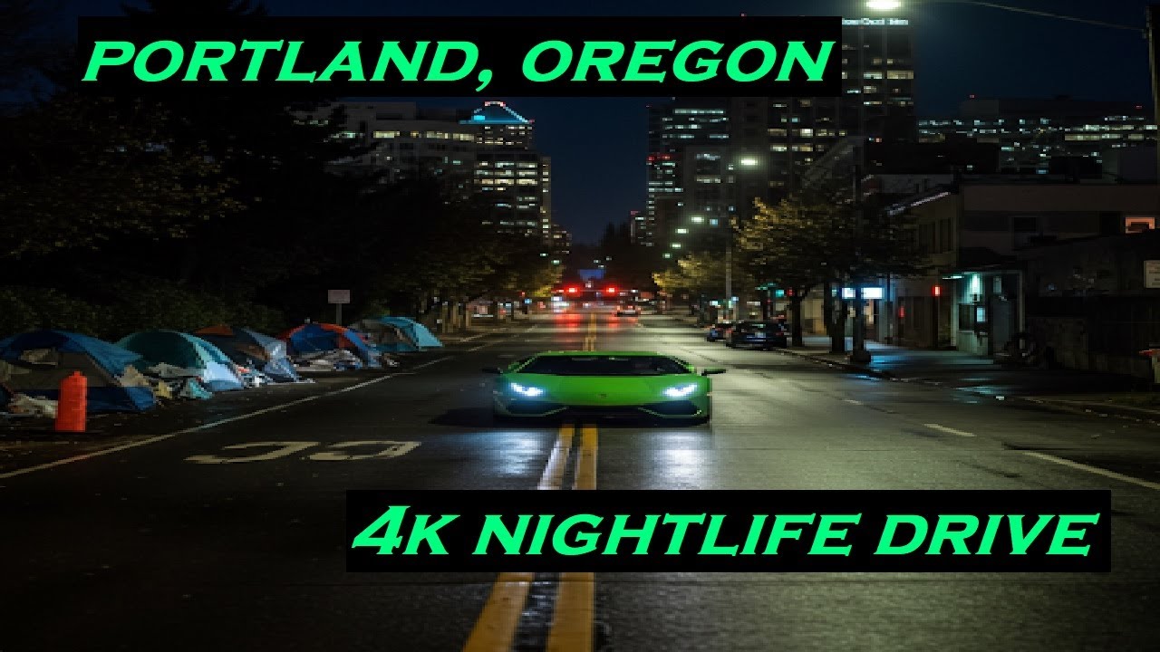 Portland, Oregon | 4k Night Driving | 2024