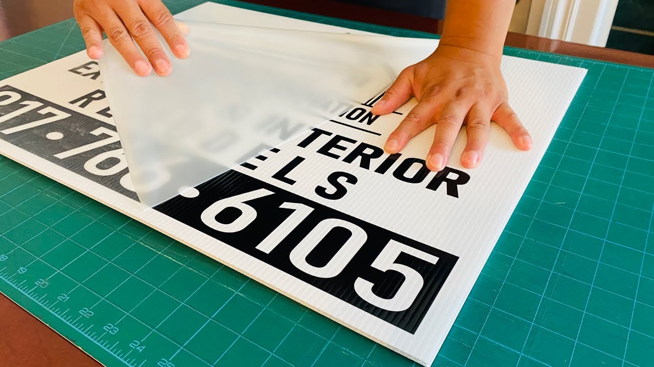 How to make vinyl signs