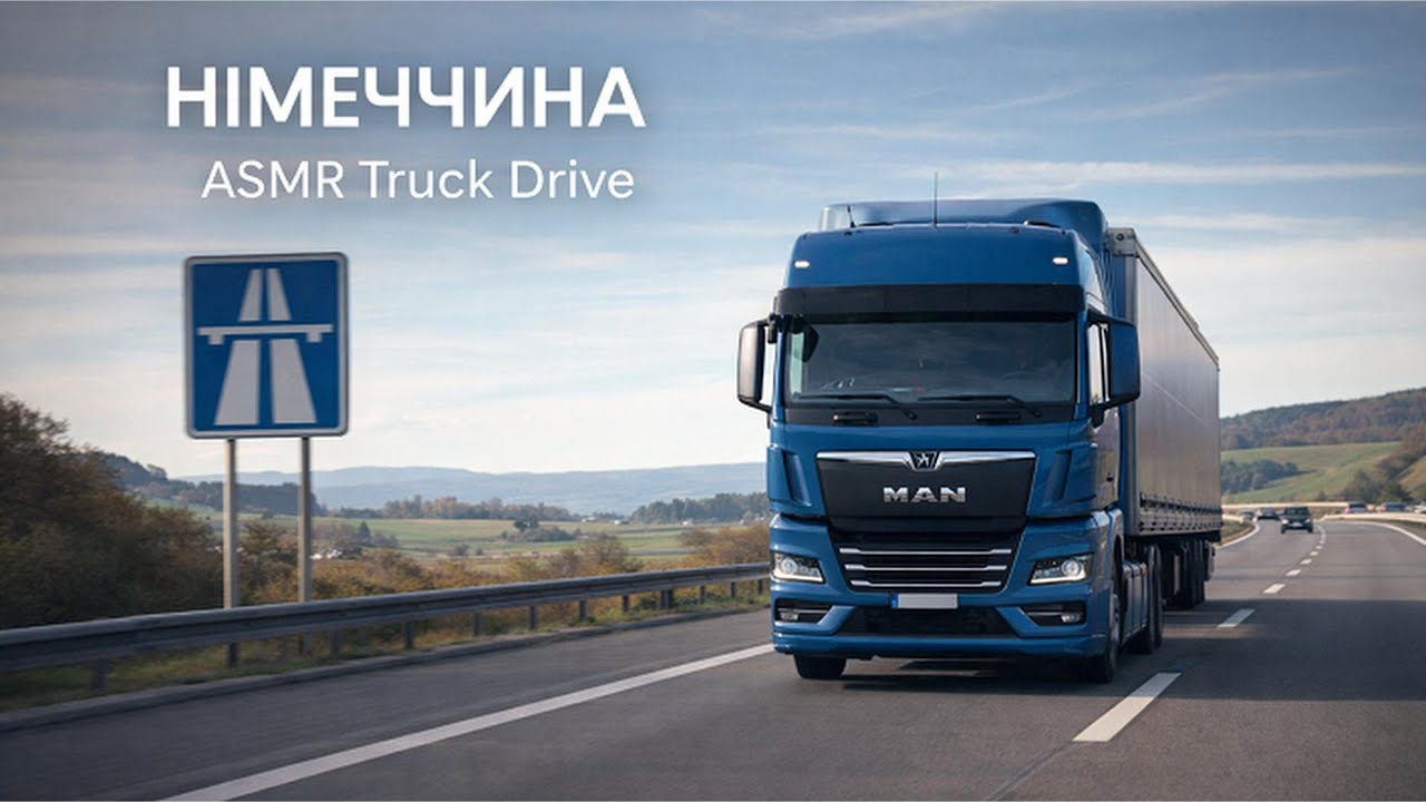 ASMR 🇩🇪 POV Truck Driving | Germany European Route 4K