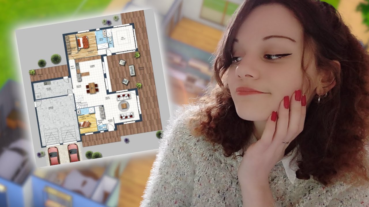 Je crée une maison d’un plan vu sur Pinterest ! 🏡 || SIMS 4