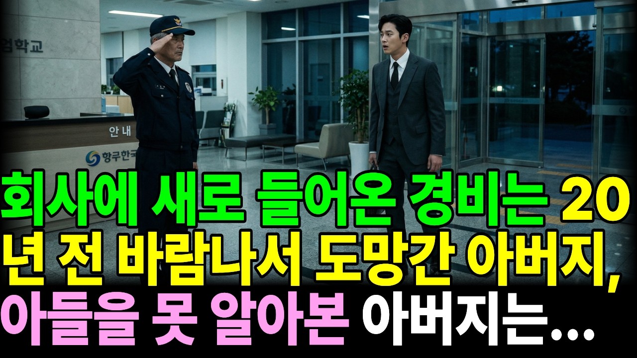 회사에 새로 들어온 경비는 20년 전 바람나서 도망간 아버지, 아들을 못 알아본 아버지는...