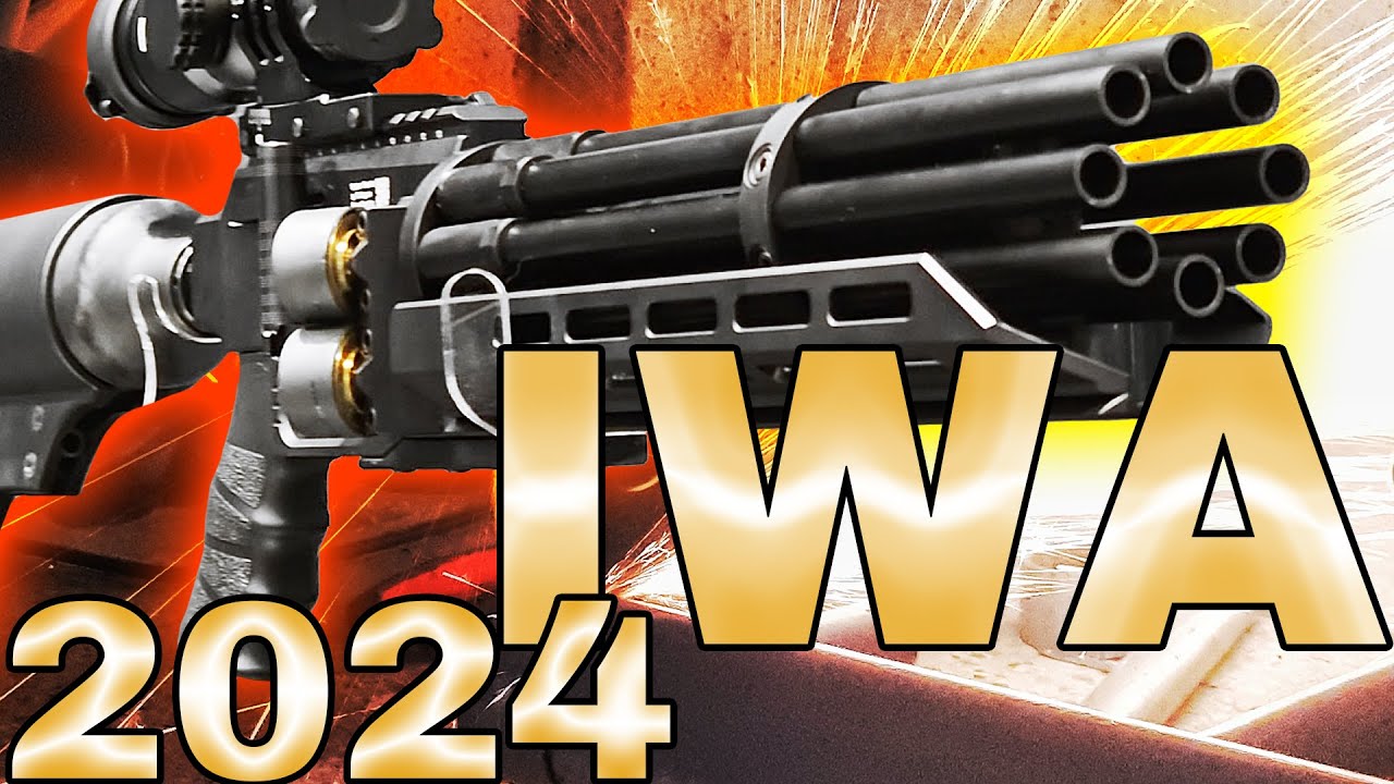 IWA2024 - GATLING LÉGPUSKA és AIRSOFT NEHÉZFEGYVEREK