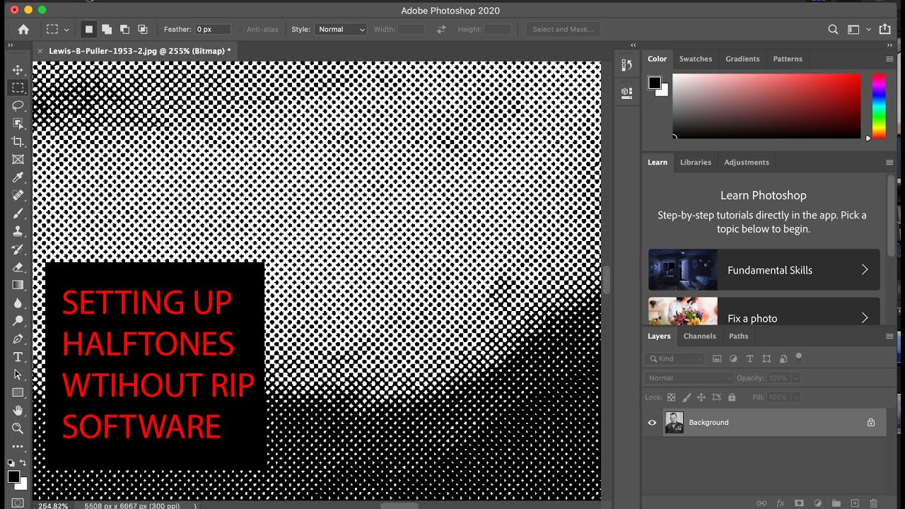 HOW TO SETUP HALFTONES WITHOUT RIP SOFTWARE