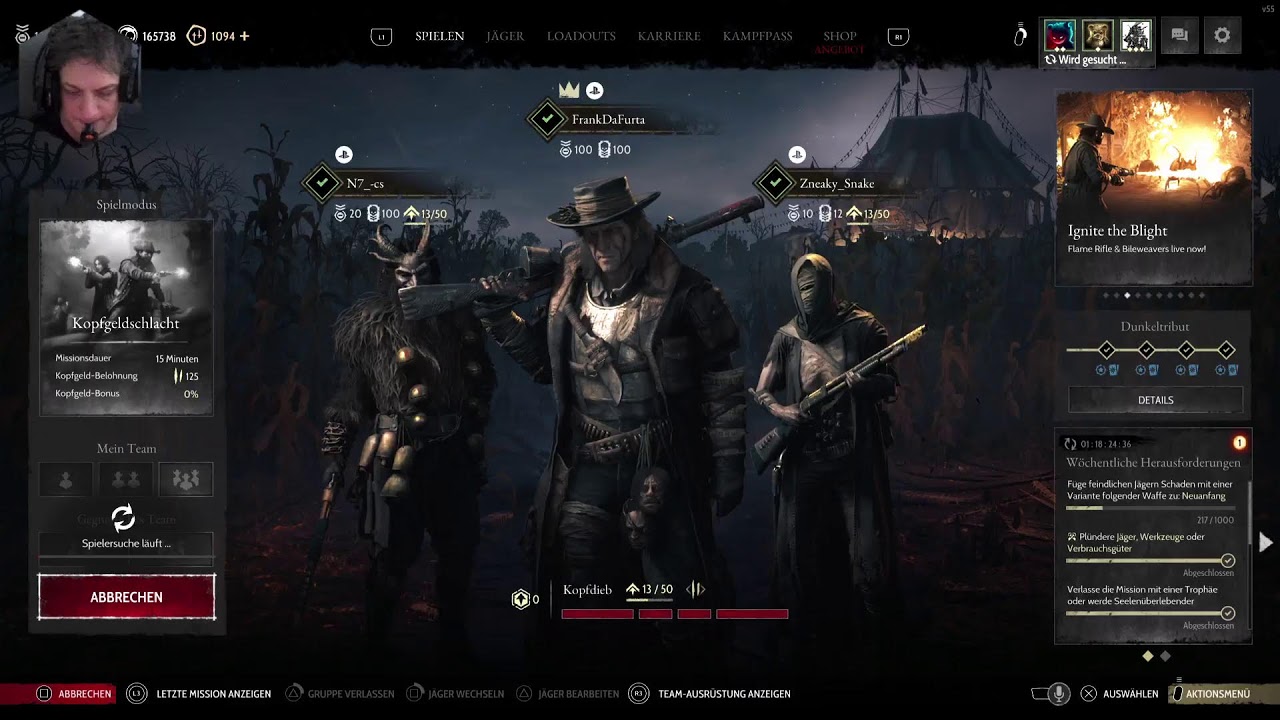 ☢️☢️☢️Verrückter pusher☢️☢️☢️ Hunt Showdown 1896 PlayStation 4K FrankDaFurta Deutsch 18+