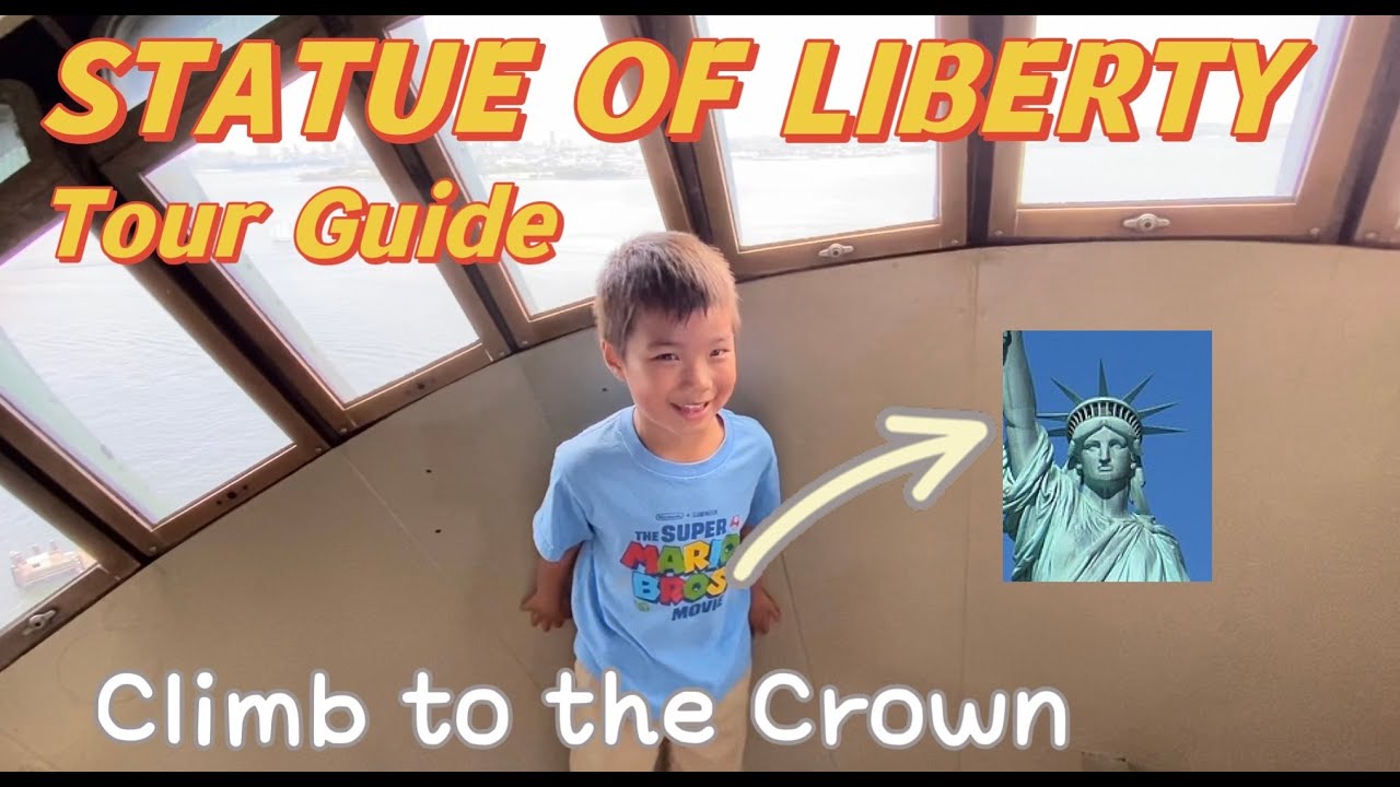 Statue of Liberty Tour Guide - Aiden climbed to the Crown!