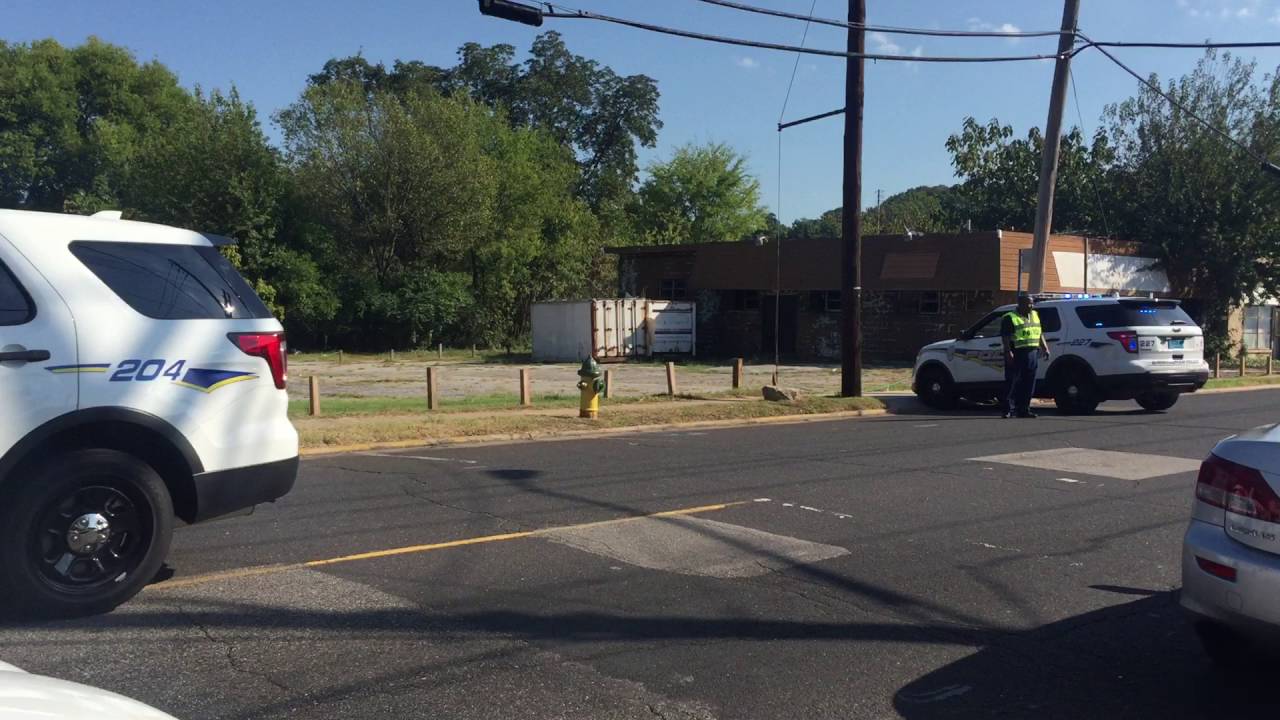 Police escort for officer who overturned his cruiser