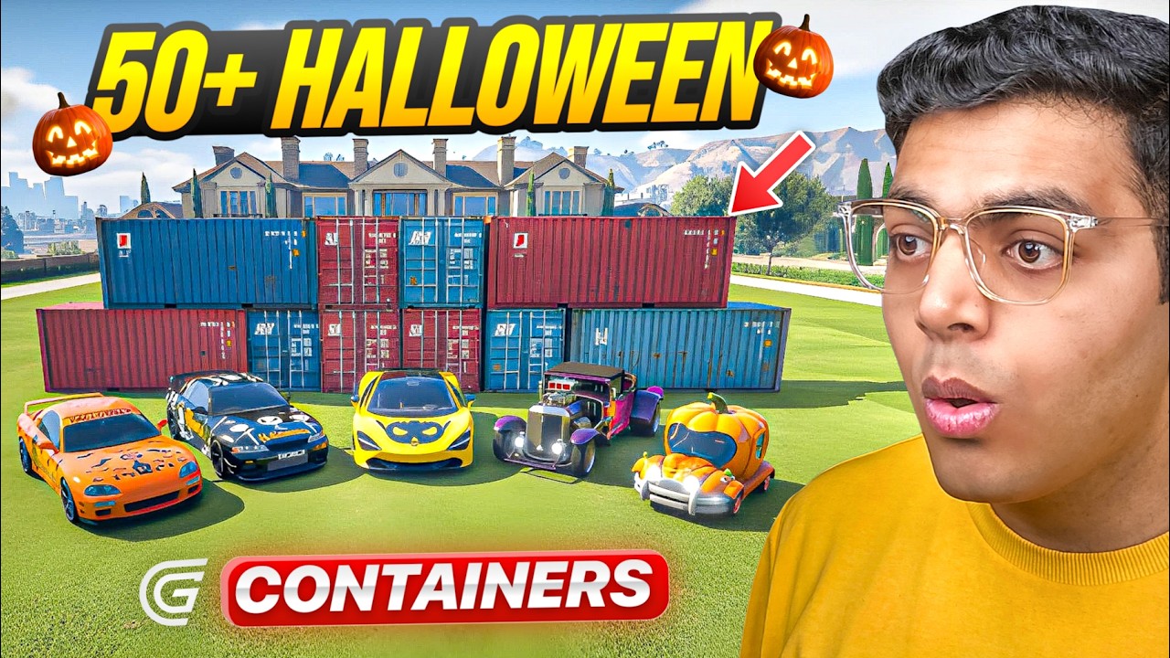 Best Crate Opening Of My Life? 😍🔥 | Opening 50 Halloween Containers In GTA 5 Grand RP 😱