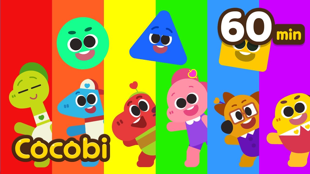 Aprende Formas y Colores con Cocobi🔴🟨🎵Canciones para Niños | Cocobi