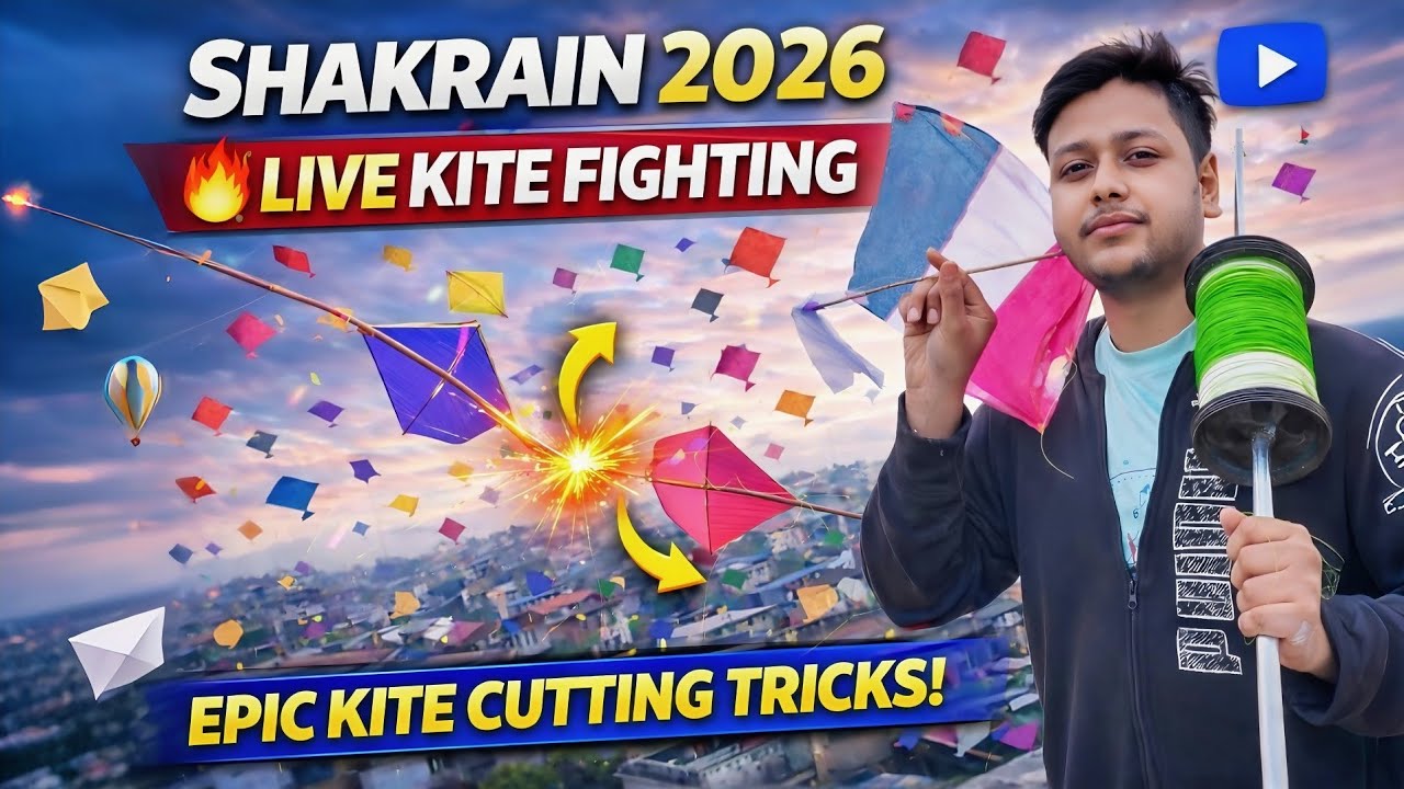 SHAKRAIN 2026 Live Kite Fighting Vlog 🪁 | Kite Cutting Best Tricks | Kite Lover | Ibrahim Shad 