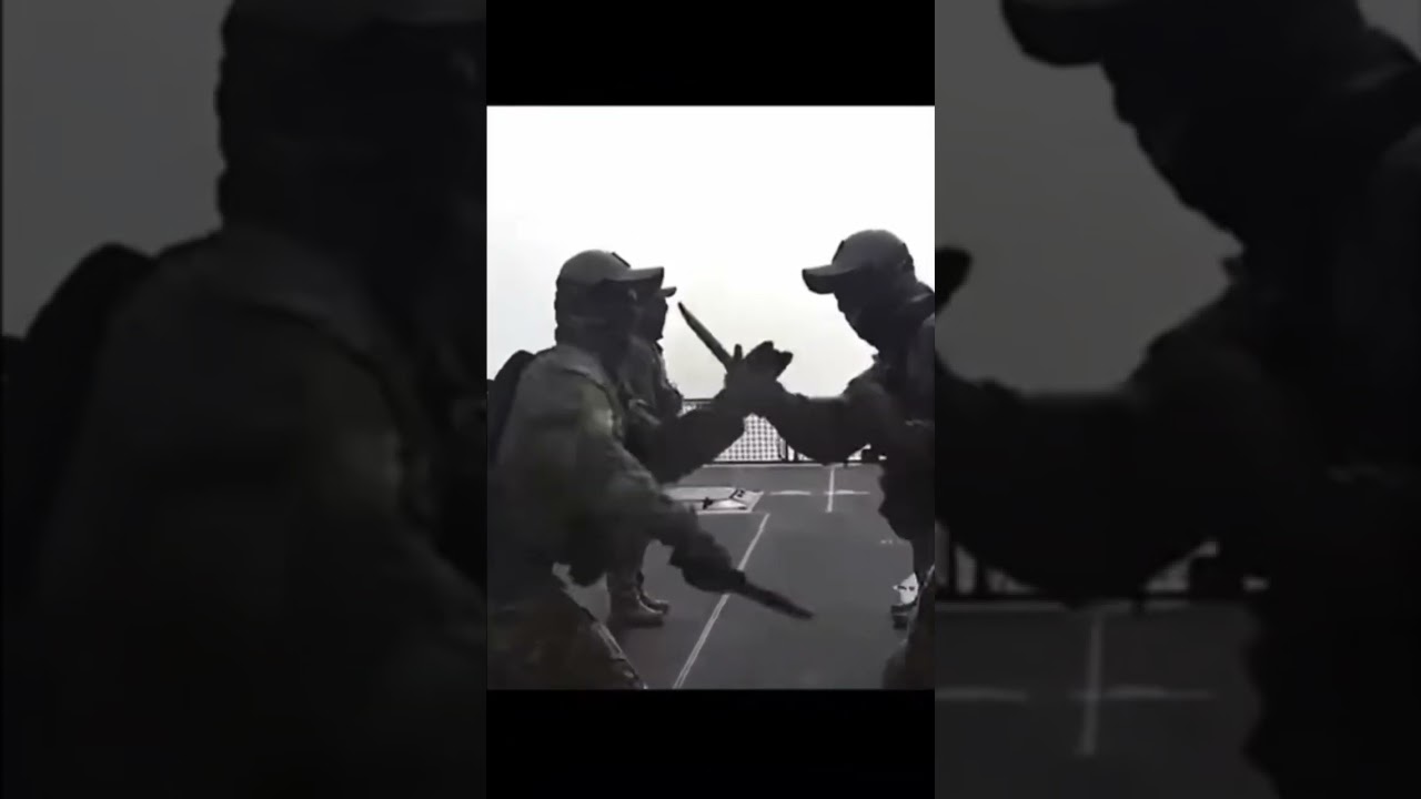 South Korea knife training #cool #fyp #combat