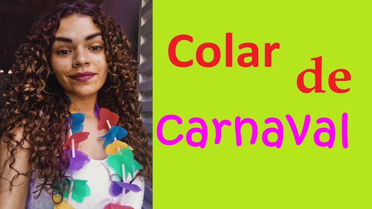 Como fazer colar para o carnaval