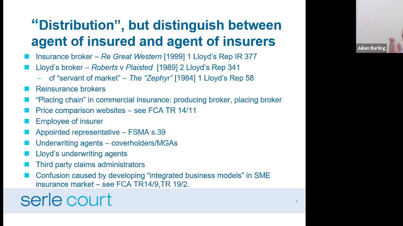 Insurance brokers and their role (29/10/20)