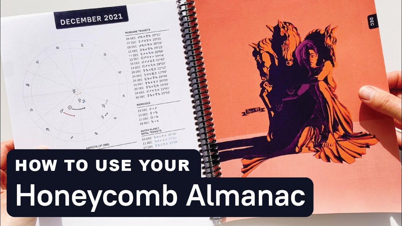 How to use your Honeycomb astrological almanac