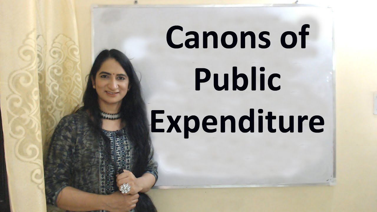 Canons of Public Expenditure
