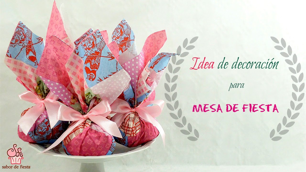🎉IDEA DE DECORACI&Oacute;N PARA MESAS DE FIESTAS 🎈 Sabor de Fiesta