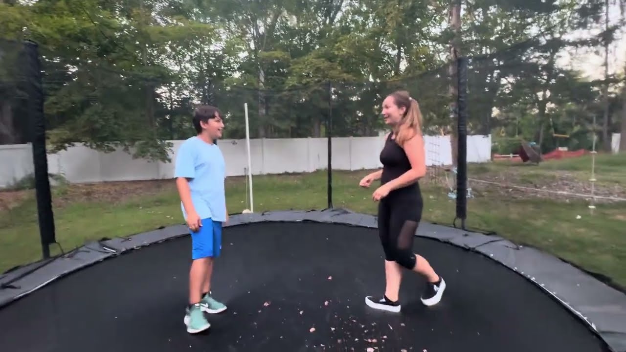 Son vs Mom wrestling 🤼 