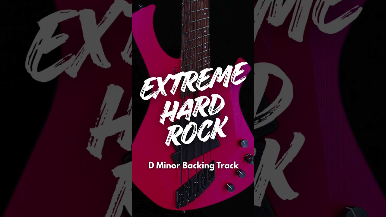 Extreme Hard Rock Guitar Backing Track For Guitar In D Minor 