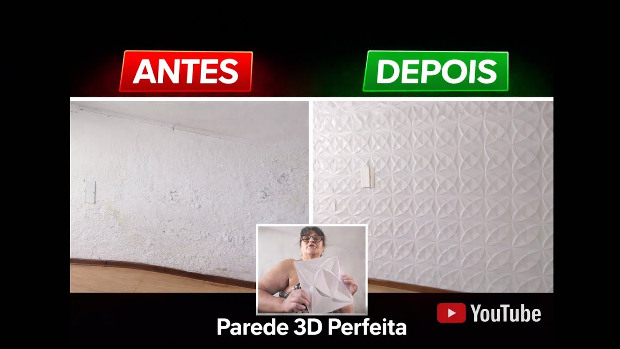 COMO FAZER UMA PAREDE 3D SEM NEM UMA PRÁTICA/só por curiosidade 