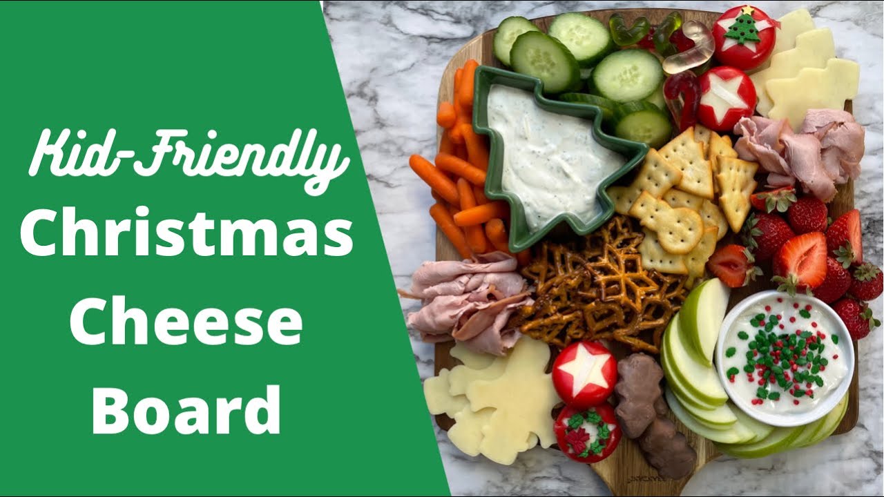 Kid-Friendly Christmas Cheese Charcuterie Board (Festive and Healthy)