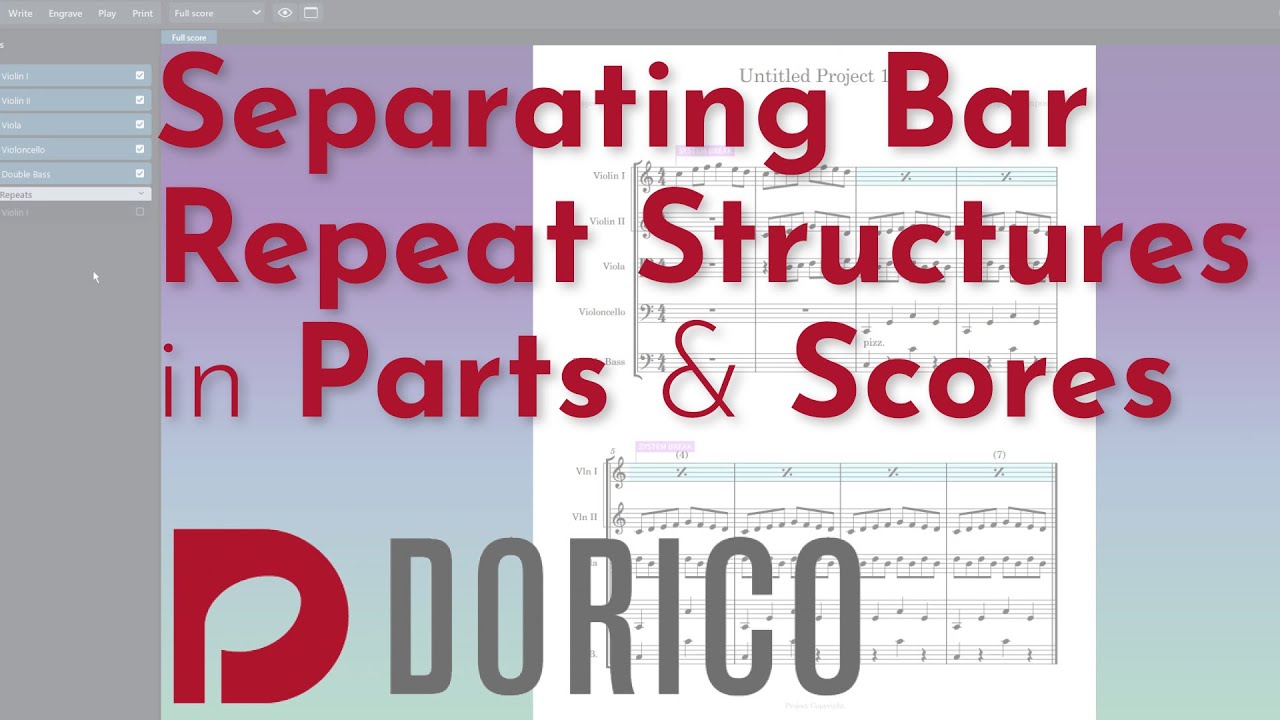 Dorico Repeat Structures in Parts