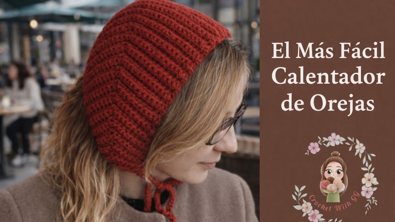 El Calentador de Orejas Más Fácil a Crochet | Paso a Paso