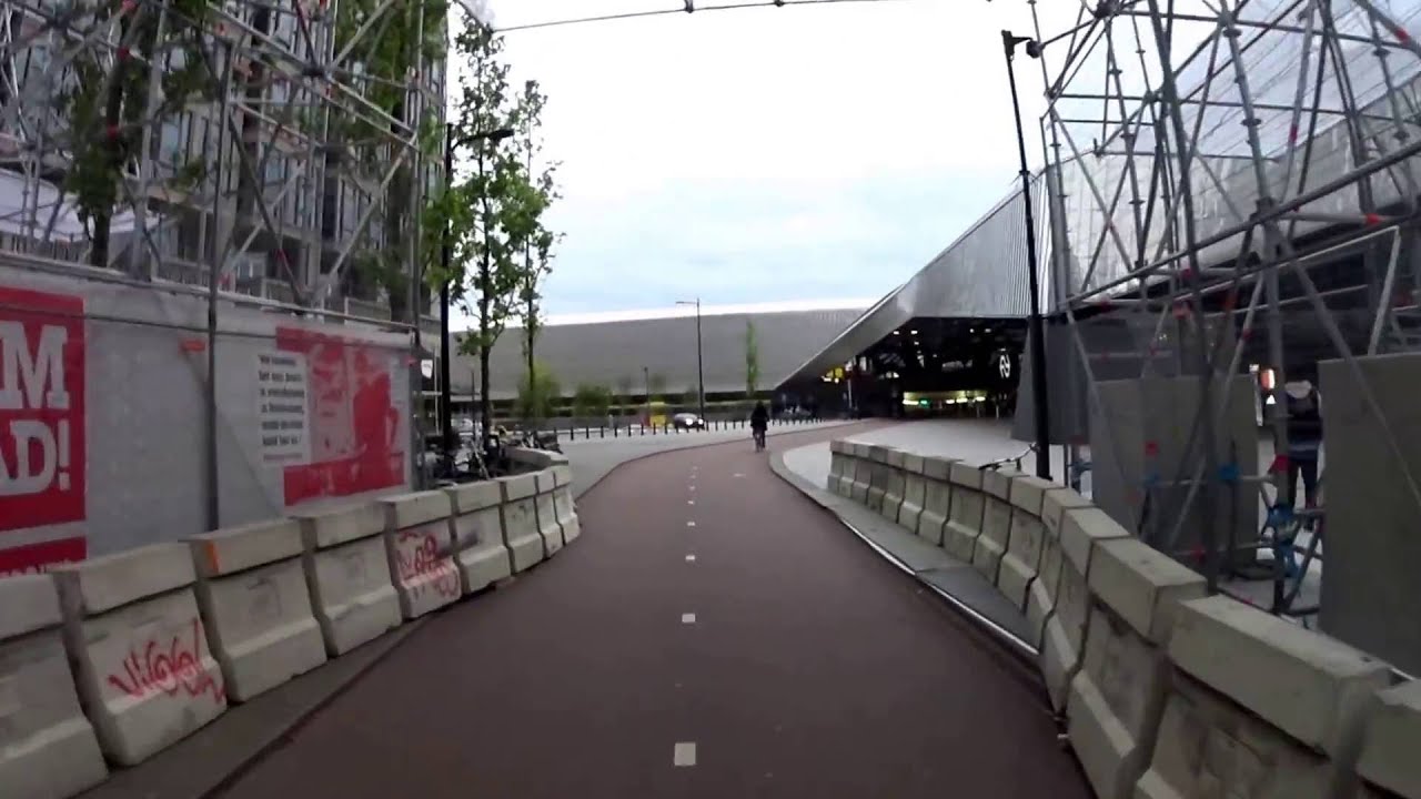Fietserstunnel Rotterdam Centraal van Stationsplein tot Proveniersplein