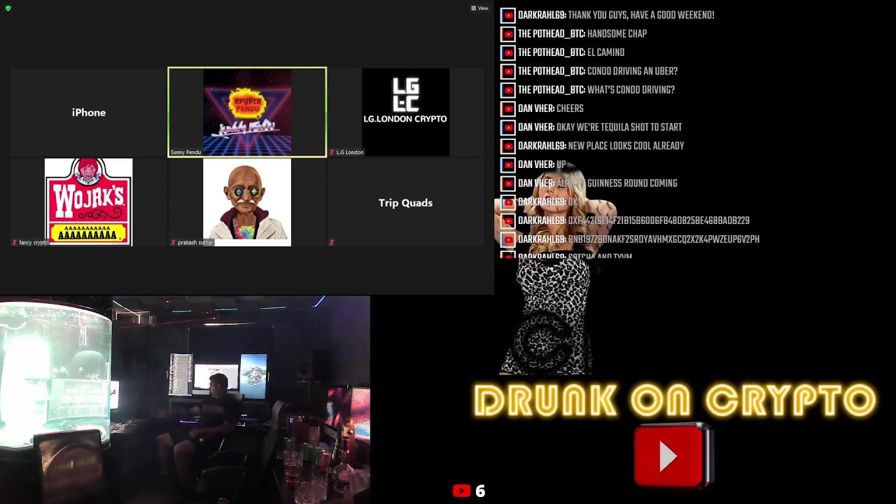 Drunk On Crypto Friday night crypto hangout 23.07.21 - Link In Description
