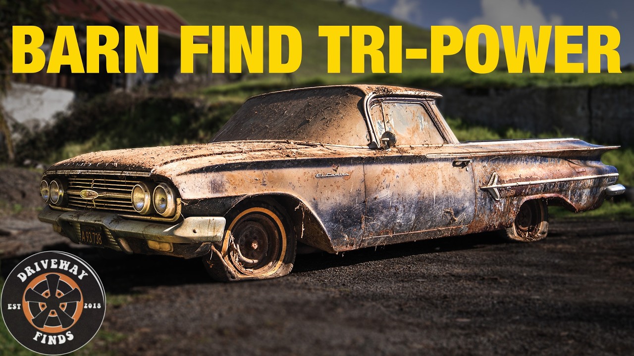 This RARE 348 Tri-Power El Camino forgotten for 35 years might be beyond our help | Driveway Finds
