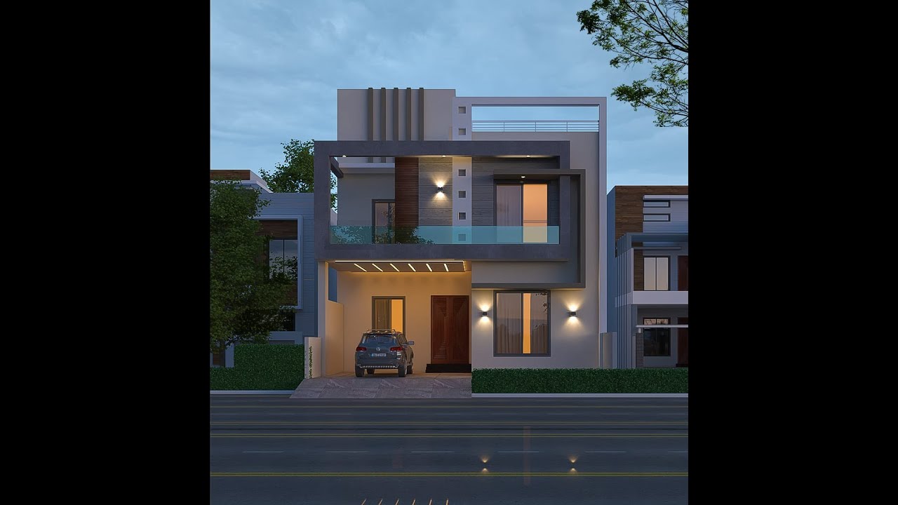 Top 5 marla Beautiful modern house elevation 3d