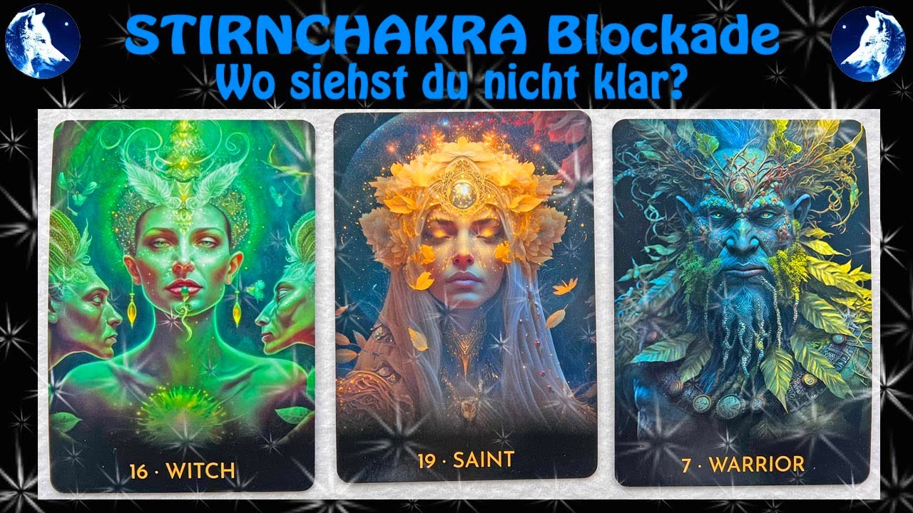 🤍🐺 💙Wo siehst du nicht klar💙 Was blockiert dein STIRNCHAKRA 💙🤍🐺 Auswahlorakel ☆ Tarot☆zeitlos