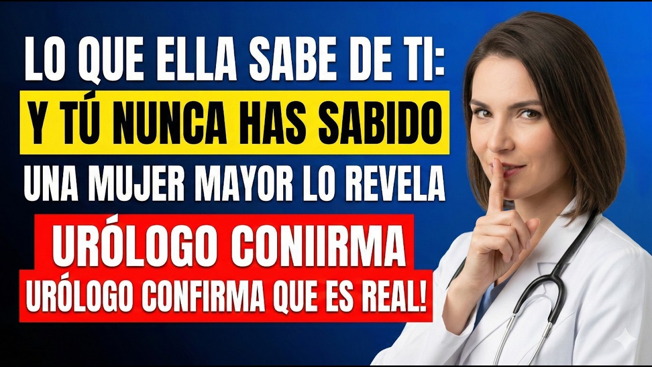 Urólogo revela lo que los hombres no saben y que puede cambiarles la vida, dicho por una mujer mayor