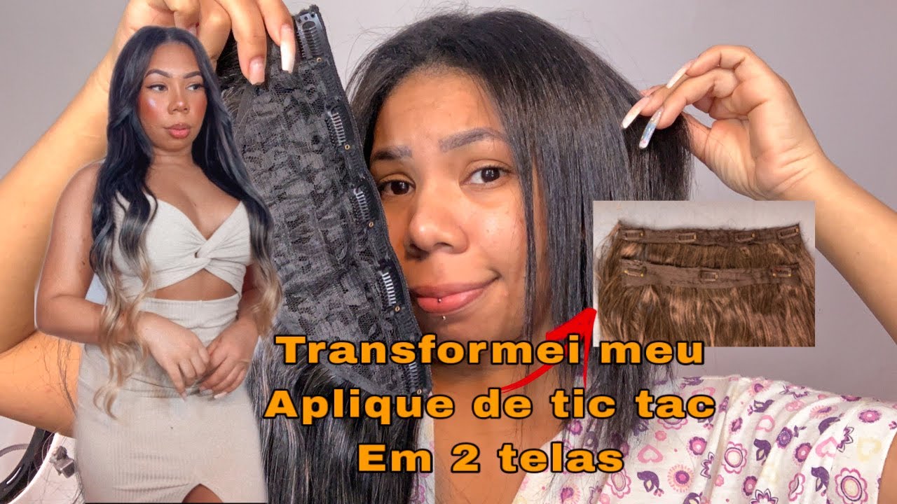 Fiz um aplique de tic tac sozinha - tic tac da super star merica hair