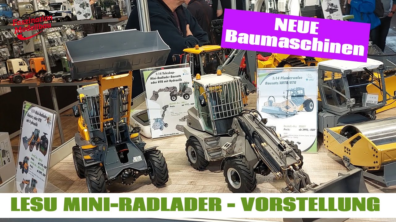 PROTOTYP / NEUHEIT: LESU MIni Radlader und mit ausfahrbarem Teleskoparm - Hydraulisch Funktionsfähig