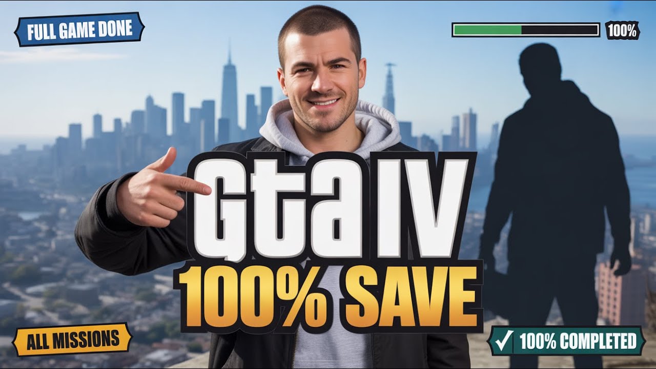 Grand Theft Auto IV 100% Save File | Full Game Completed (2026)
