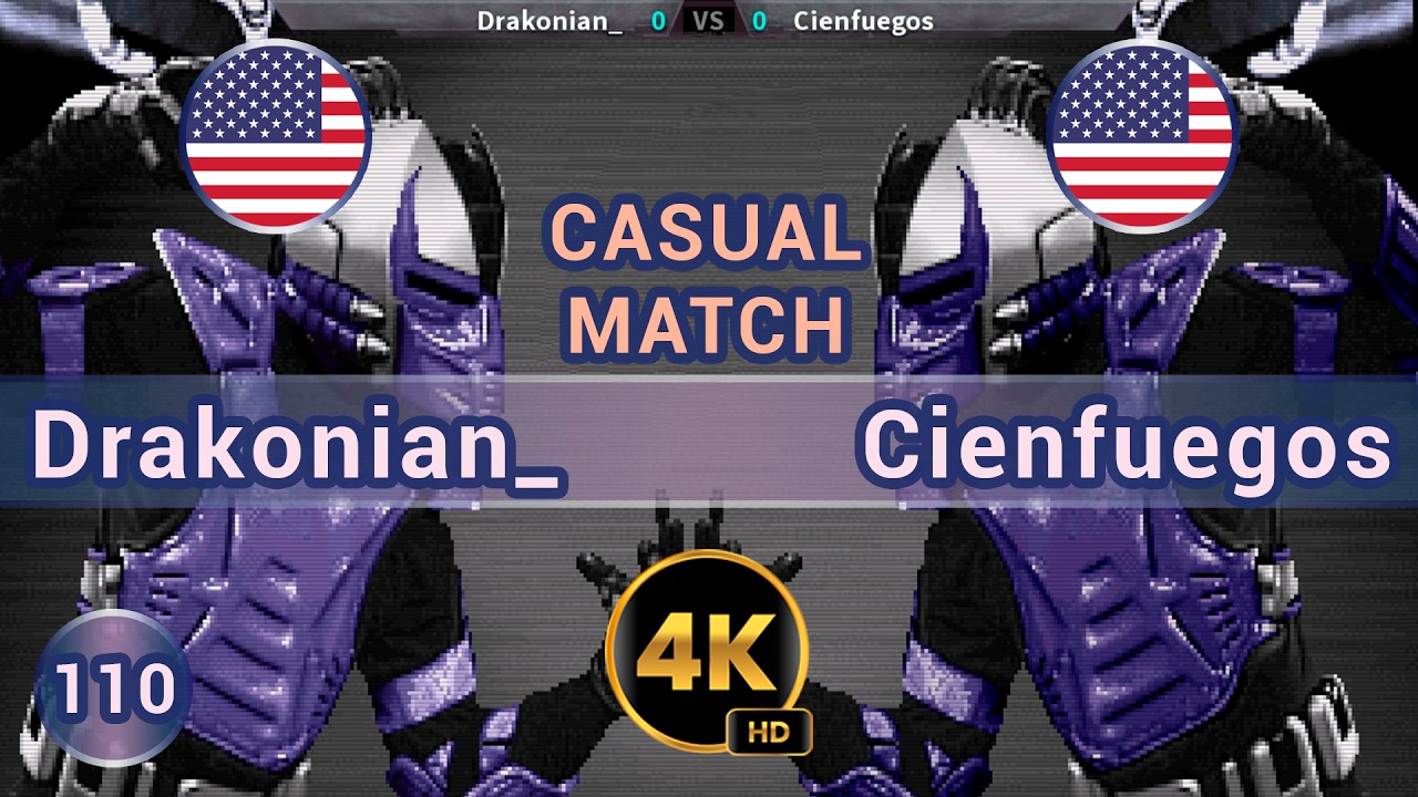 UMK3 - 🇺🇸 Drakonian_ vs Cienfuegos 🇺🇸 CASUALS / 4K 60FPS #umk3 #ultimatemortalkombat3 #t99hex #t99h