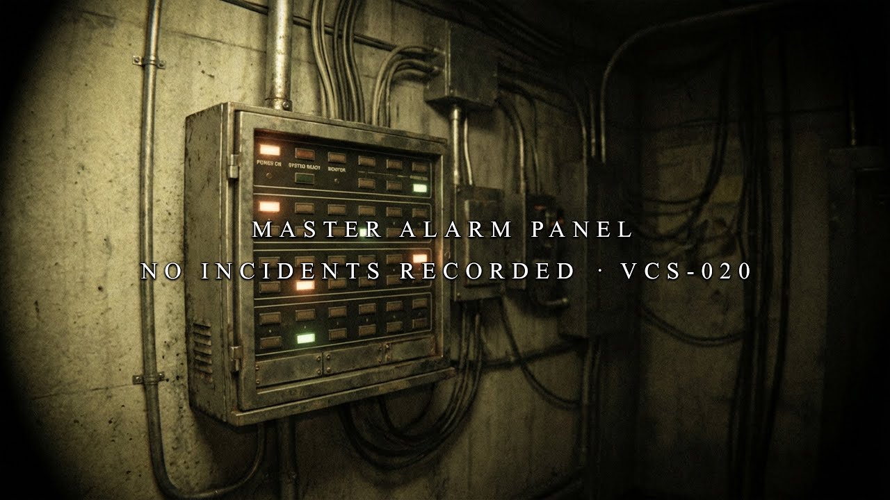 VCS-020 · Master Alarm Panel – No Incidents Recorded