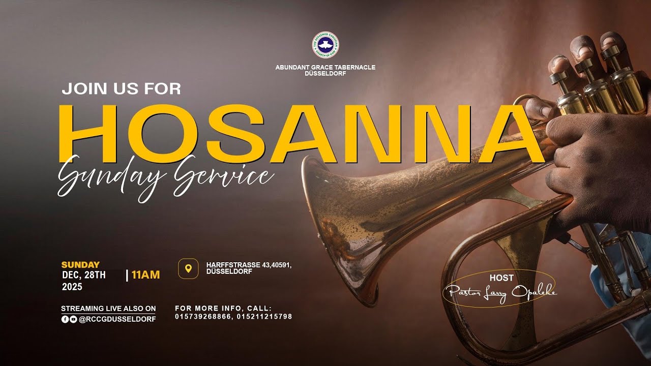 Hosanna Sunday Service ||28th Dec 2025 || AGT Düsseldorf || Pst. Lanre Opaleke