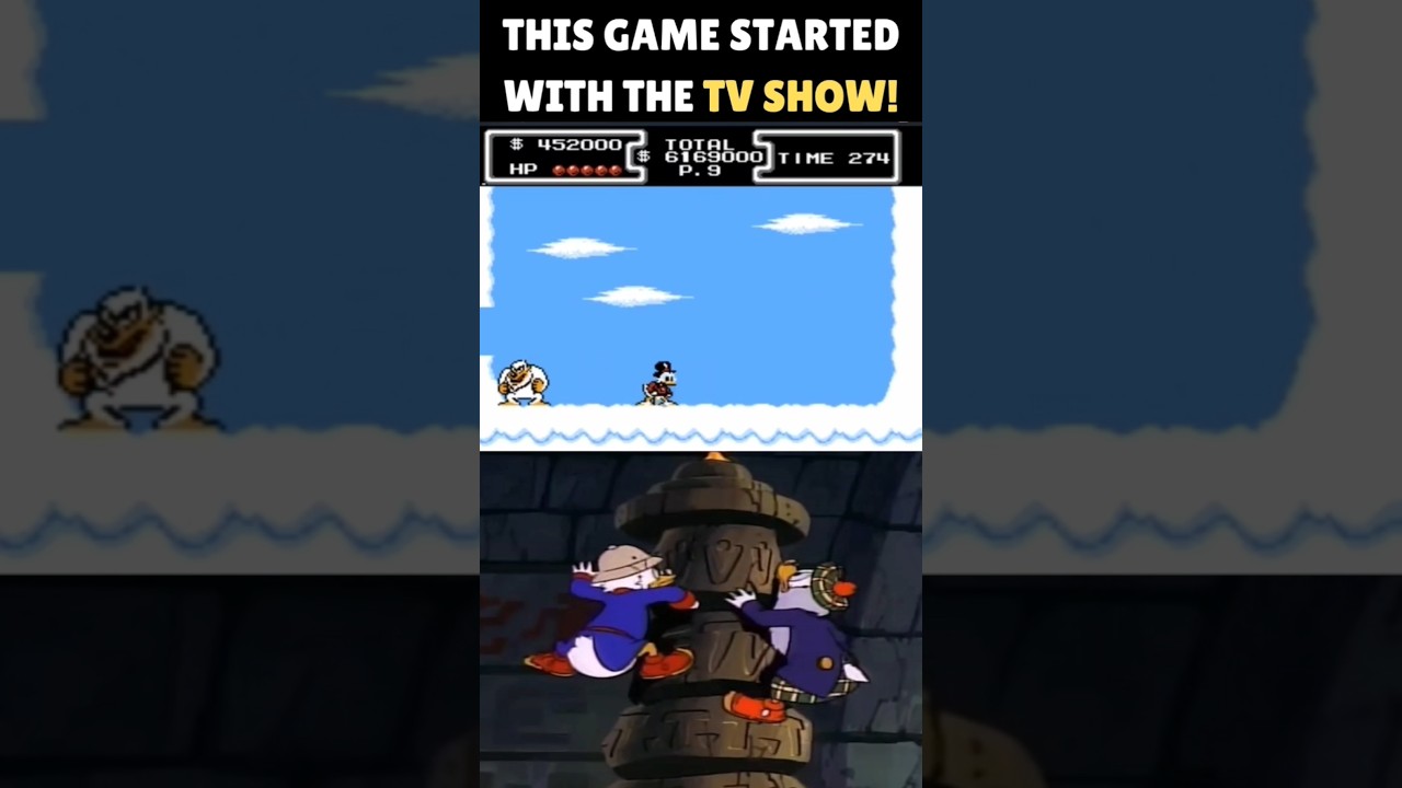 This Game Started With the TV Show #ducktales #nes #capcom #disney #nintendo #scroogemcduck #famicom