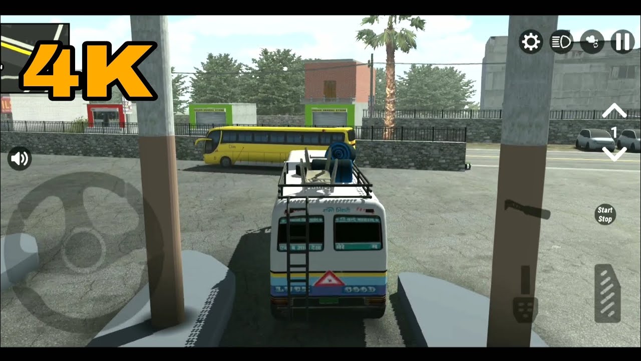 BUS Indian Driving Simulator 3d android Games 4k