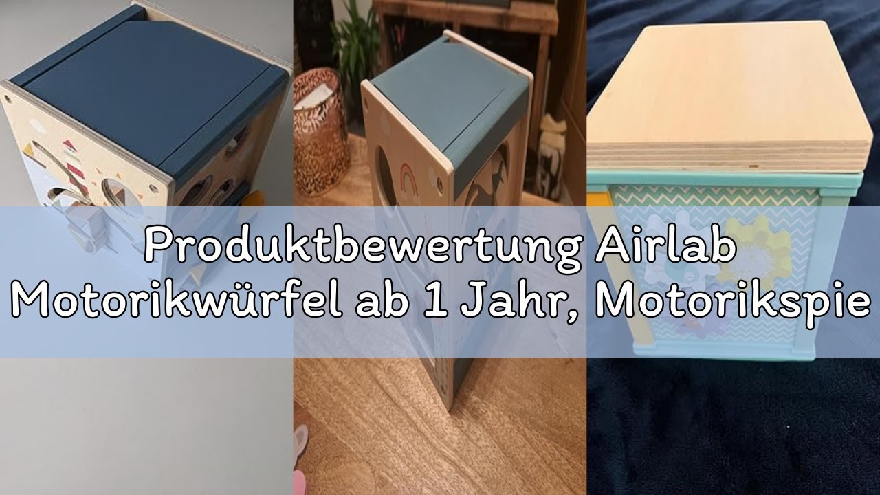 Produktbewertung Airlab Motorikwürfel ab 1 Jahr, Motorikspielzeug Baby Activity Würfel, Montessori S