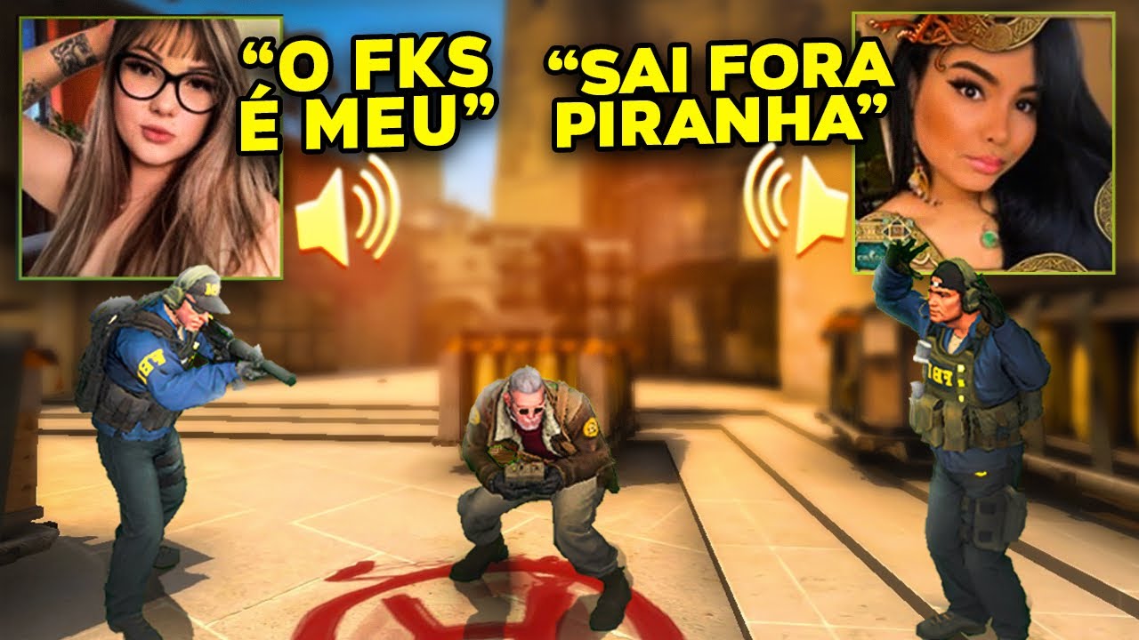 DUAS MULHERES SAFADAS cairam no meu time no CS! (brigaram por mim kkk)