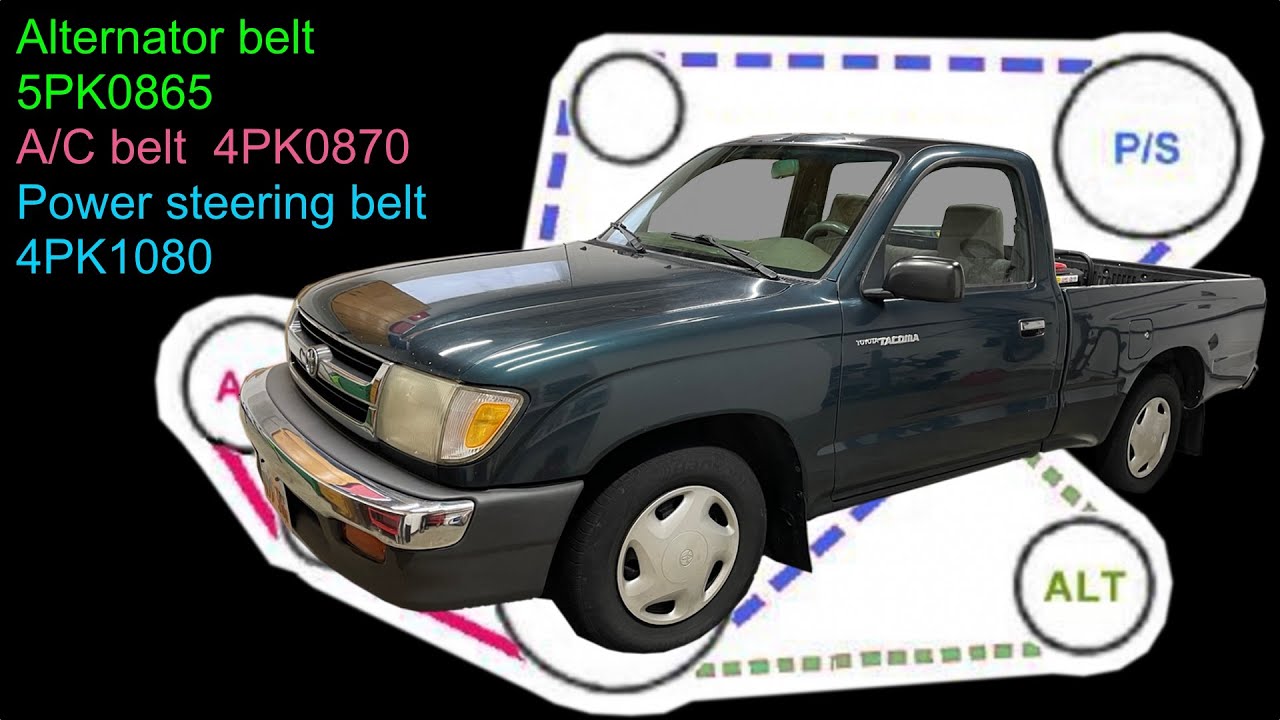 Замена приводного ремня на Toyota Tacoma 1998 года выпуска