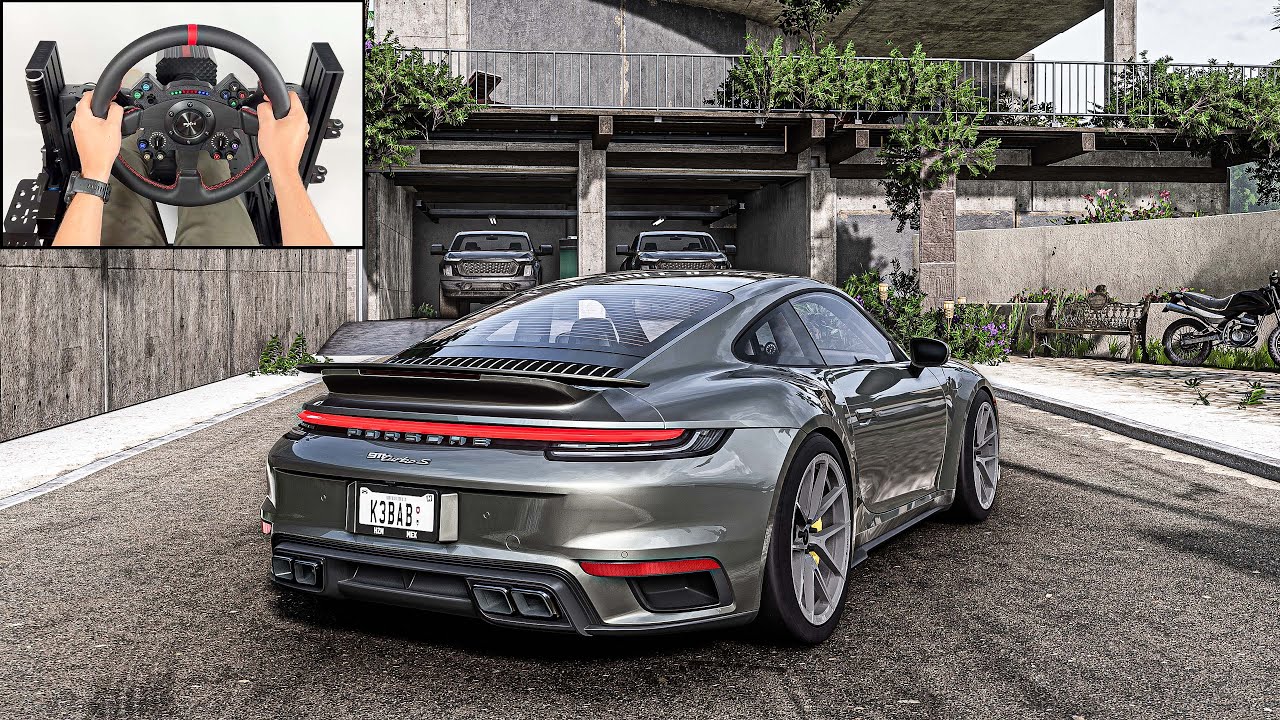 Porsche 911 Turbo S | Forza Horizon 5 | Steering Wheel Gameplay