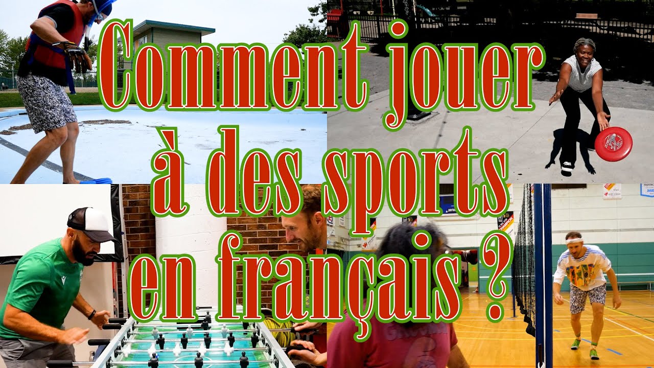 Comment jouer au basketball, badminton et pétanque en français