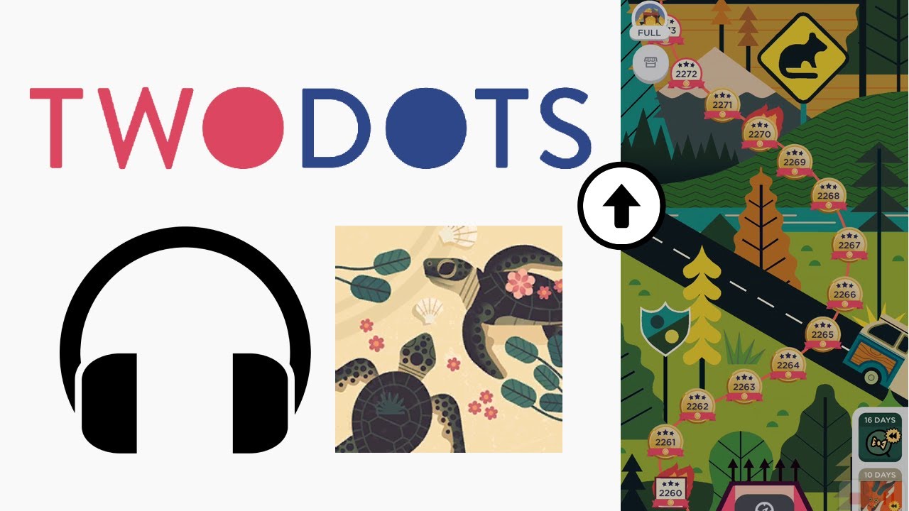 Ремикс в наушниках&mdash;Черепашья Бухта В игре．Карта&mdash;Дорожный приют Two Dots