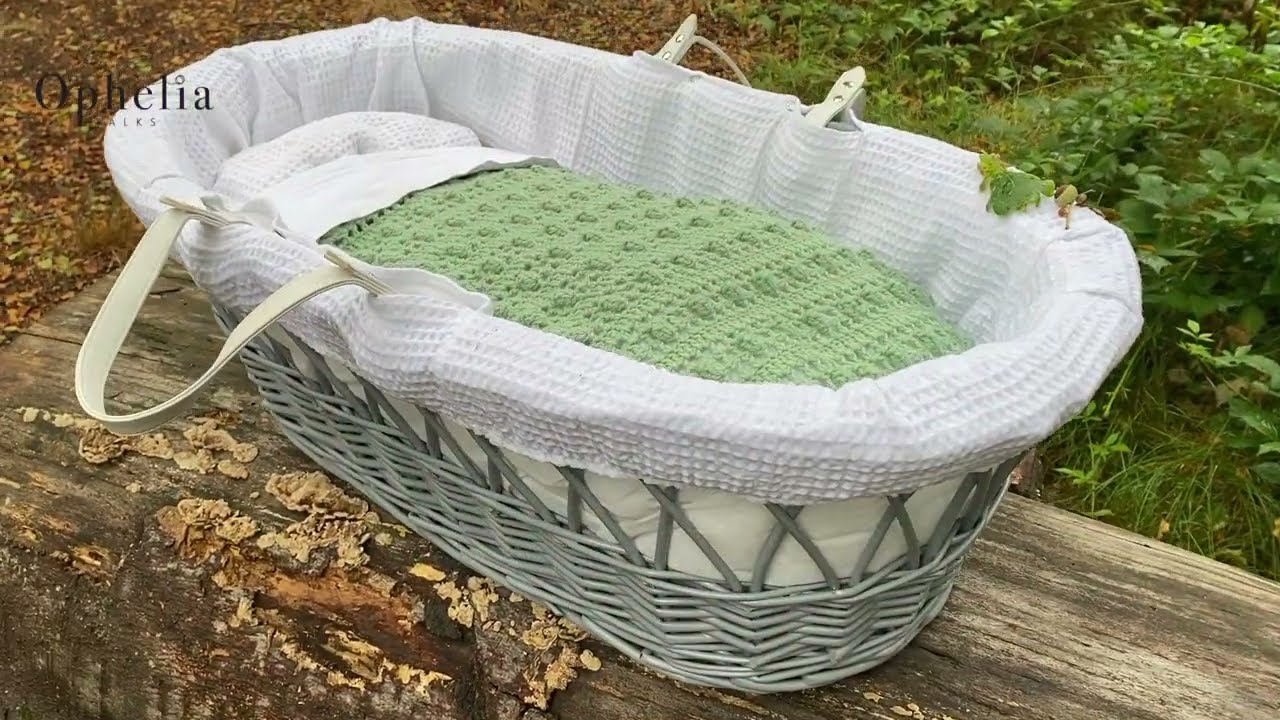 HOW TO CROCHET A SIMPLE BABY BLANKET // Moses Basket Blanket // Ophelia Talks Crochet